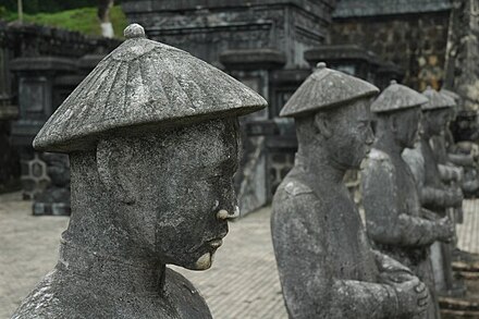 Guardian statues at the Tomb of Khai Dinh