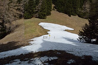 Krummbachsattel von Süden