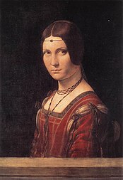 Woman in a colored portrait