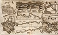 Page extraite du Schau-platz des Krieges de Lambert van den Bos (1620-1698) : Vue de Vollenhole vers 1675 (en haut à gauche). (Attention! Document très volumineux!)