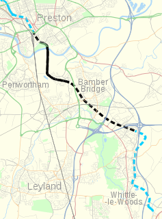 <span class="mw-page-title-main">Lancaster Canal Tramroad</span> Former horse-drawn railway in Lancashire, England