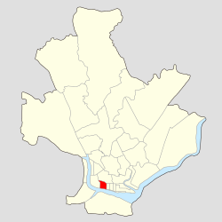 ရန်ကုန်မြို့အတွင်း တည်​နေရာ