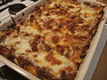 Lasagne in baking dish fresh from the oven.jpg