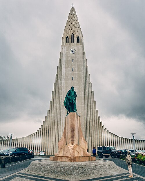 Hallgrímskirkja in Reykjavík, completed 1986