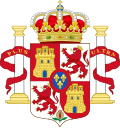 Lesser Royal Coat of Arms of Spain (1700-1868 and 1834-1930) Pillars of Hercules Variant.svg