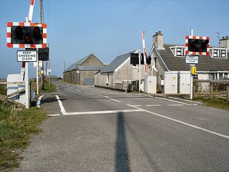 Level crossing in Eglinton in 2007