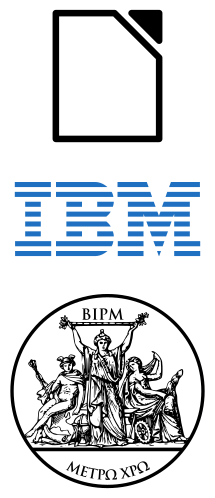 LibreOffice+IBM+BIPM logos.svg
