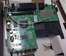 Linksys WRT54GL version 1.1 Circuit board and internals