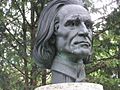 Franz Liszt - Büste im Festspielpark Bayreuth.