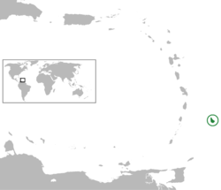 Geografisk plassering av Barbados
