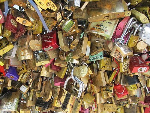 Illegal Locks of Love in Paris