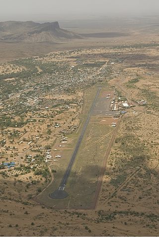 <span class="mw-page-title-main">Lokichogio Airport</span> Airport in Lokichogio, Kenya