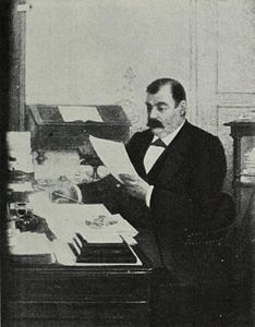 Portrait du sénateur Lourties, ancien ministre, par Gabriel Biessy, Société nationale des Beaux-Arts, Exposition nationale des Beaux-Arts - Catalogue illustré des ouvrages de peinture, sculpture, dessins, gravure, objets d'art et architecture exposés au Champ de Mars le 25 avril 1895