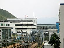 Station viewed from Shenzhen side