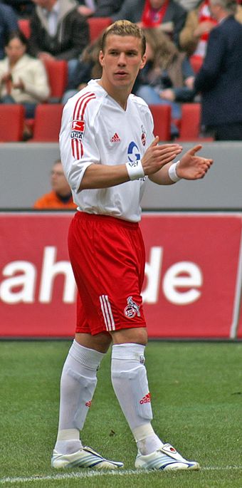 Lukas Podolski Solarworld Werbekarte 1.FC Köln