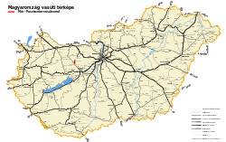 A Mór–Pusztavám-vasútvonal útvonala