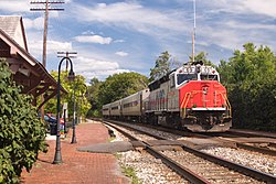 MARC commuter train at Dickerson station MARC Dickerson station.jpg