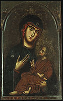 12th century English: Madonna Pisa. Maestro della Sant'Agata. Uffizi (circa 1250-1280)