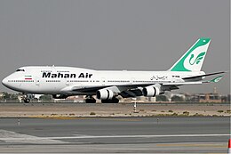 Mahan Air Boeing 747-400 KvW.jpg