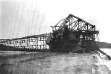 A downed coal crane