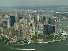 Juliol: Vista de la part sud de Manhattan