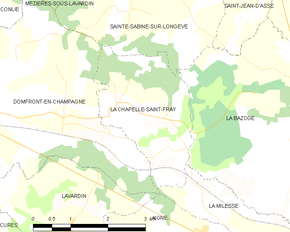 Poziția localității La Chapelle-Saint-Fray