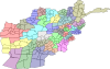 Map of Afghanistan, Districts and Provinces.svg