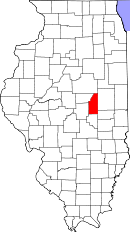 ピアット郡の位置を示したイリノイ州の地図