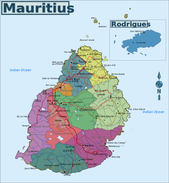 File:Map of Mauritius.svg