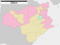Mapa lokalizacyjna prefektury Tokushima