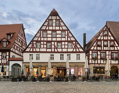 Building at Marktplatz 18 in Lauf an der Pegnitz, Bavaria, Germany