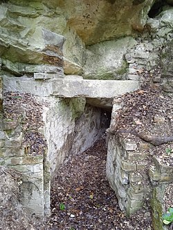 A Martinovics-hegyi Pince-barlang bal oldali bejárata