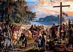 Въвеждането на християнството, Картина на Ян Матейко