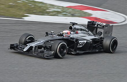 Jenson Button driving at the 2014 Chinese Grand Prix