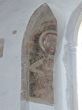 Medieval wall painting of St John the Baptist Medieval Wall Painting - geograph.org.uk - 1379129.jpg