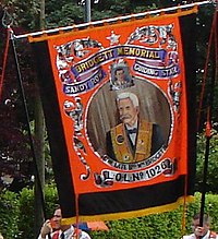 A memorial banner depicting a deceased lodge member. Memorialbanner.jpg
