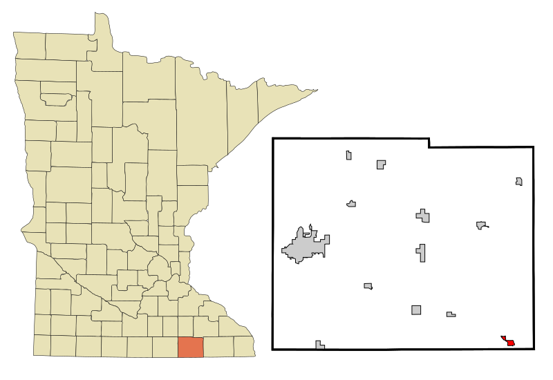 File:Mower County Minnesota Incorporated and Unincorporated areas Le Roy Highlighted.svg