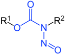 N-нитрозокарбамати Обща формула V.1.svg