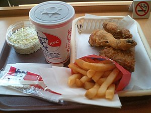'n Tipiese KFC-maaltyd