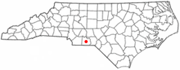 Wadesboro - Carte