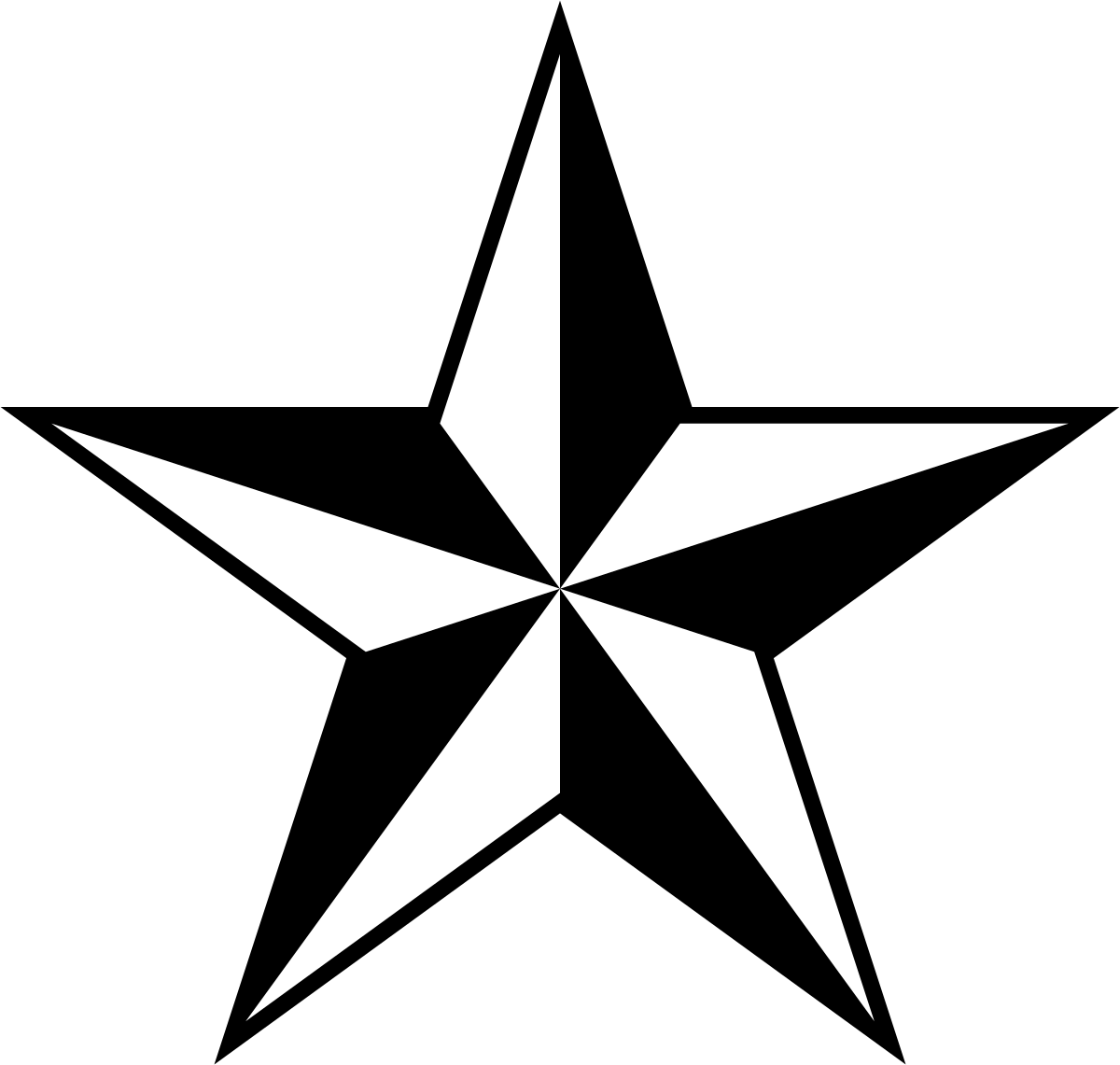 Navigation star tattoo