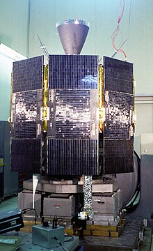Navigation Technology Satellite - II (Timation IV): NTS-II, the first satellite completely designed and built by NRL under GPS Joint Program funding. Launched June 23, 1977. Navigation Technology Satellite - II.jpg