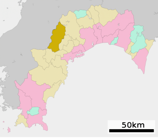 仁淀川町位置図