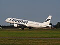OH-LZF Finnair Airbus A321-211 - cn 2208 takeoff from Schiphol pic4.JPG