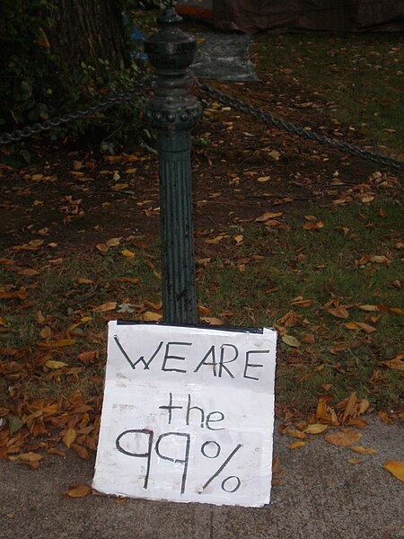 File:Occupy Portland, We are the 99 percent.jpg