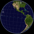 Omega stations C, D and F; East Pacific