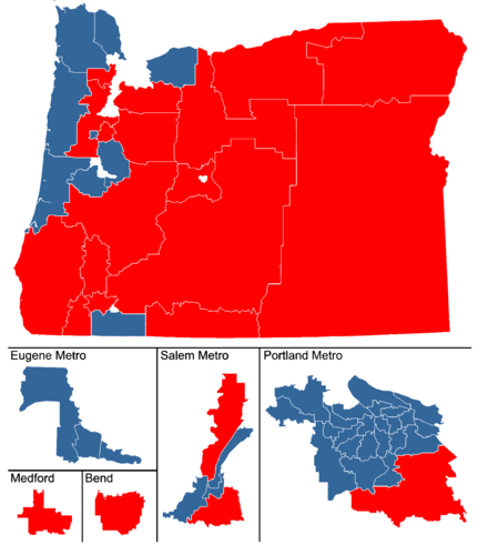 Map of current Oregon State House