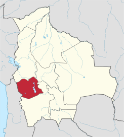 Položaj bolivijskog departmana Oruro