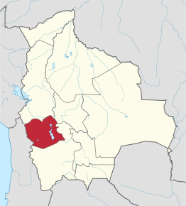 Poziția localității Oruro
