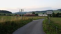 Radějovic]] od Cehnic – cedule označující začátek obce. Okres Strakonice, Jihočeský kraj. English: Municipal border sign of the village of Radějovice, Strakonice District, South Bohemian Region, Czechia.